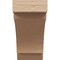 Ekena Millwork 5-inch W x 10-inch D x 10-inch H Aspen Rough Cedar Woodgrain TimberThane Knee Brace, Primed BRCUR05X10X10ASPRCPR - alternate 5